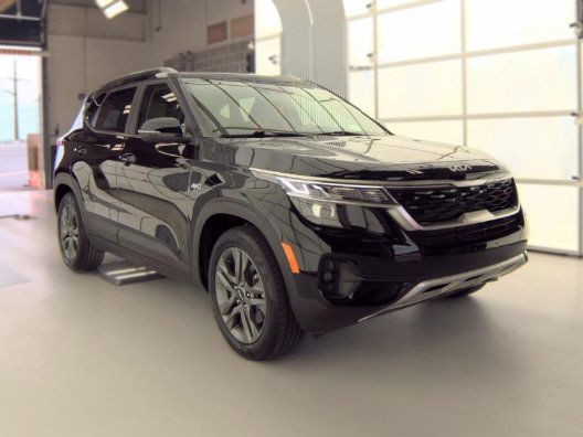 Cherry Black 2023 Kia Seltos SUV / Crossover All-Wheel Drive Continuously Variable Transmission