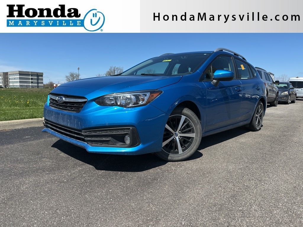 Ocean Blue Pearl 2022 Subaru Impreza Premium Wagon AWD Wagon All-Wheel Drive Continuously Variable Transmission