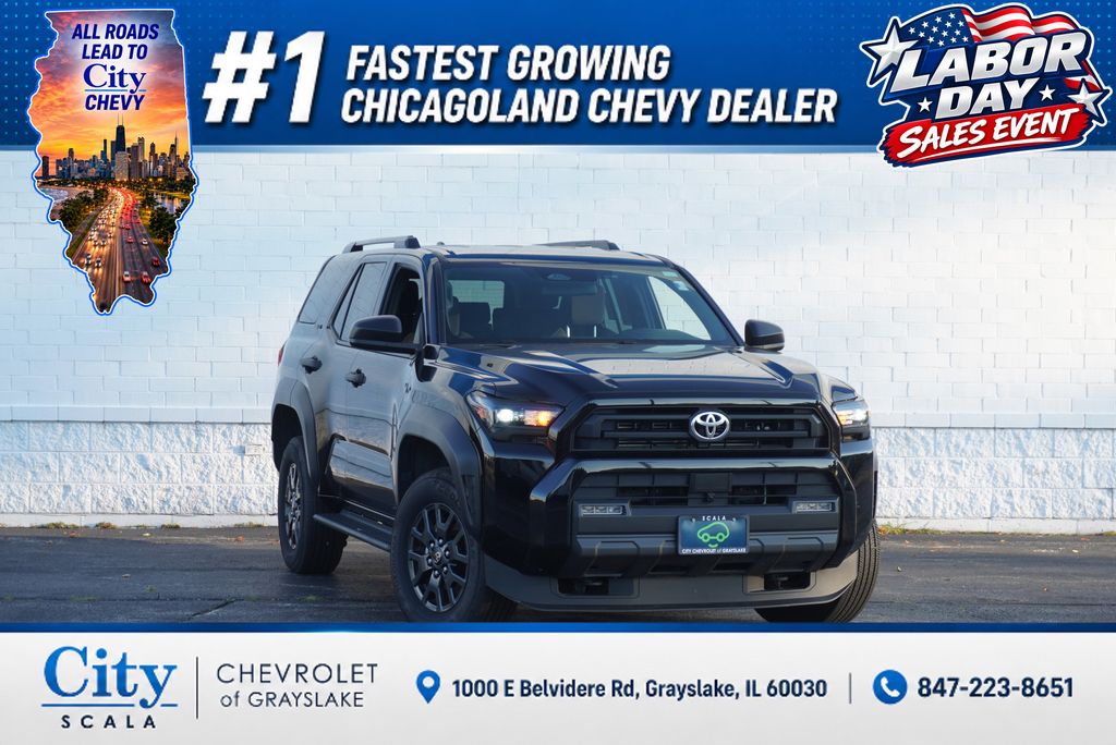 Black 2025 Toyota 4Runner SUV / Crossover Four-Wheel Drive 8-Speed Automatic