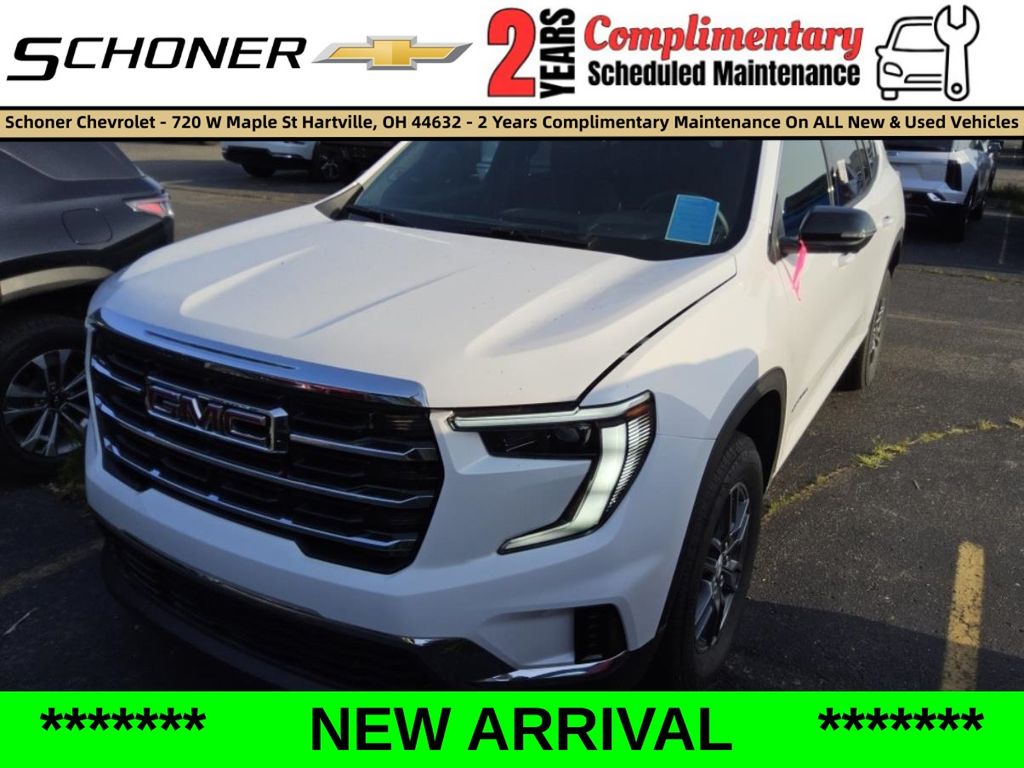 Summit White 2026 GMC Acadia SUV / Crossover Four-Wheel Drive 8-Speed Automatic