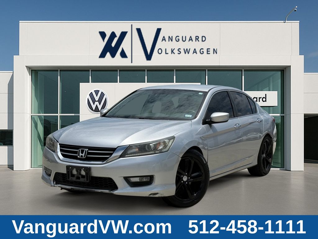 Alabaster Silver Metallic 2015 Honda Accord Sedan Front-Wheel Drive Continuously Variable Transmission