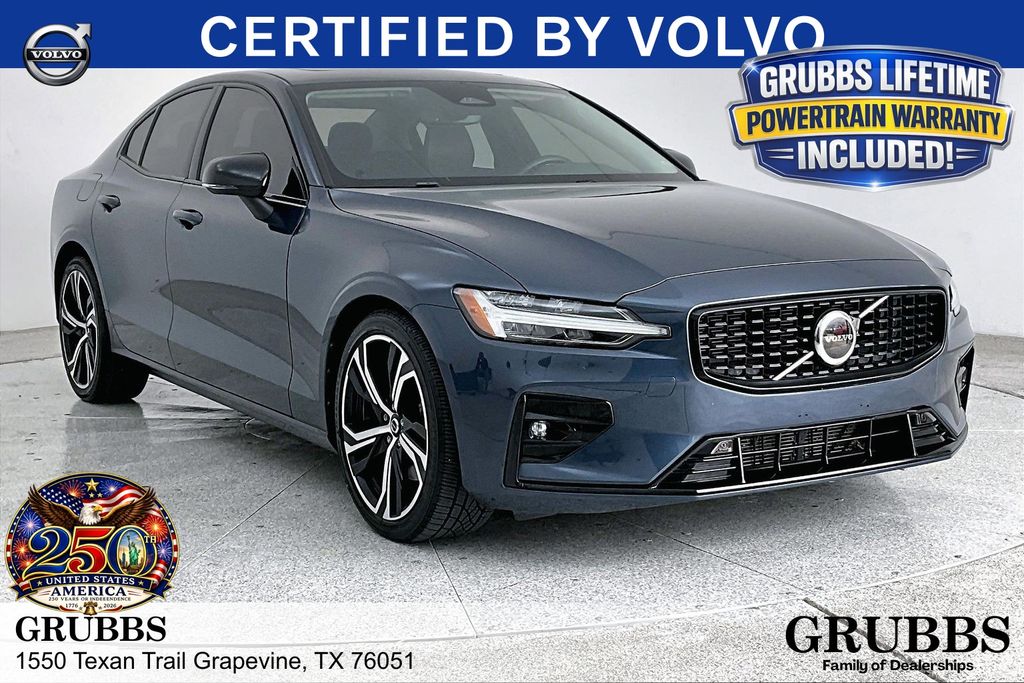 Denim Blue Metallic 2024 Volvo S60 Sedan Front-Wheel Drive Automatic