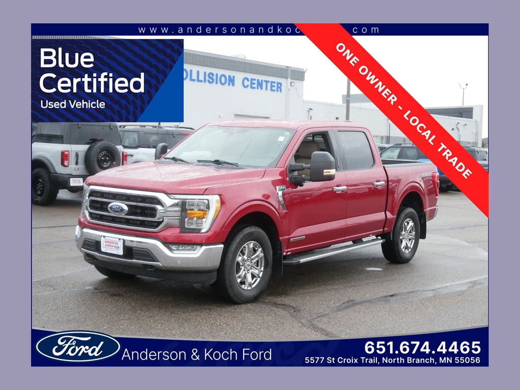 Rapid Red Metallic Tinted Clearcoat 2022 Ford F-150 Pickup Truck Four-Wheel Drive Automatic