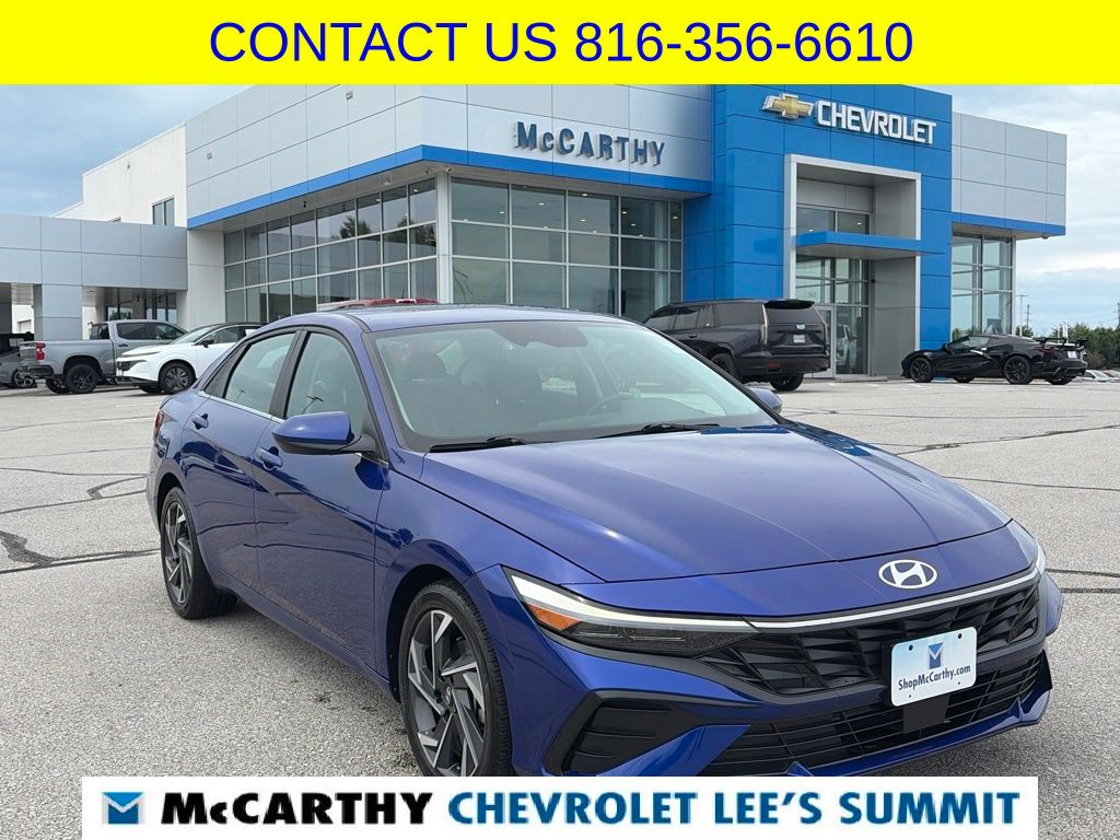 Intense Blue 2024 Hyundai Elantra Sedan Front-Wheel Drive Continuously Variable Transmission