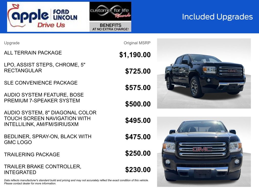 2017 GMC Canyon SLE