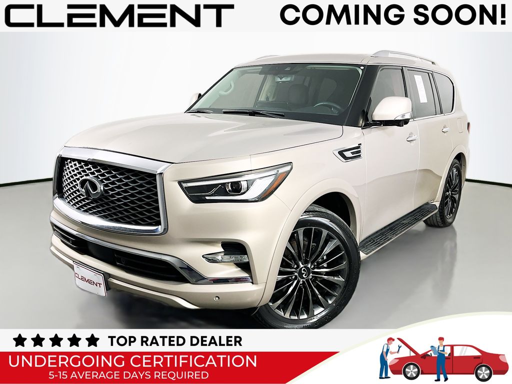 Champagne Quartz 2022 INFINITI QX80 Luxe RWD SUV / Crossover Rear-Wheel Drive 7-Speed Automatic