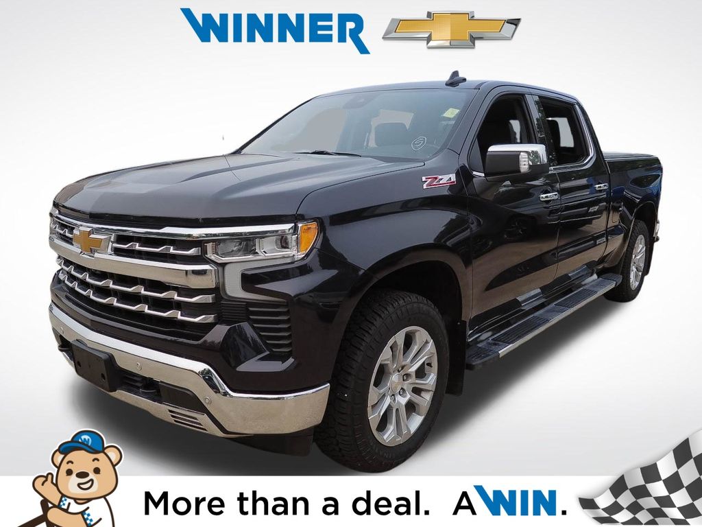 Dark Ash Metallic 2024 Chevrolet Silverado 1500 Pickup Truck Four-Wheel Drive Automatic