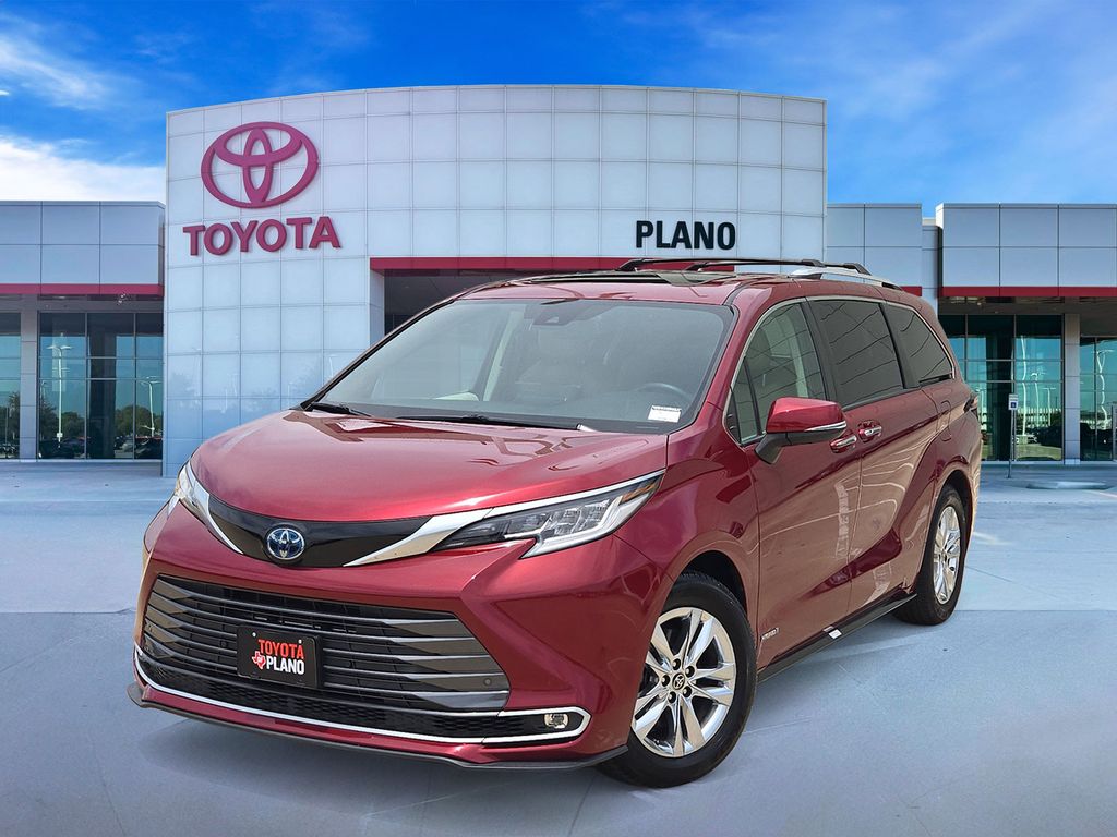 Red (Ruby Flare Pearl) 2021 Toyota Sienna Minivan Front-Wheel Drive Continuously Variable Transmission