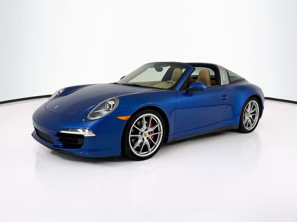 Sapphire Blue Metallic 2015 Porsche 911 Convertible All-Wheel Drive 7-Speed Manual