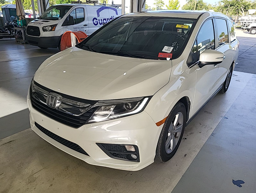 White 2019 Honda Odyssey Minivan Front-Wheel Drive 9-Speed Automatic