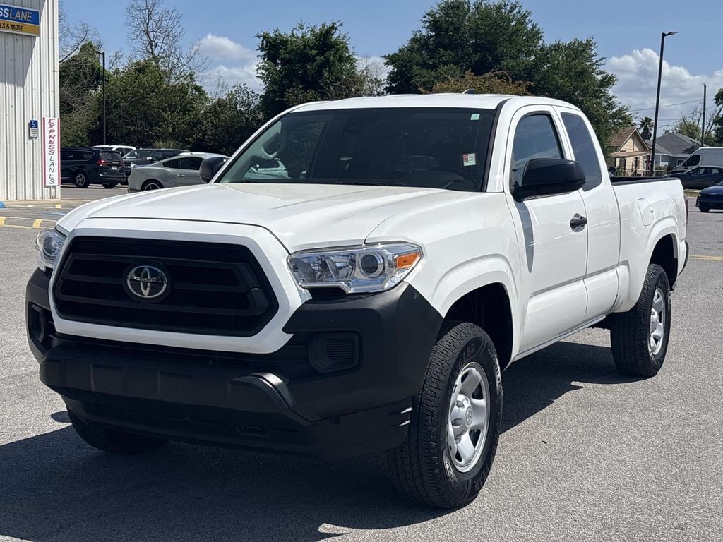 White 2021 Toyota Tacoma Pickup Truck 4X2 6-Speed Automatic