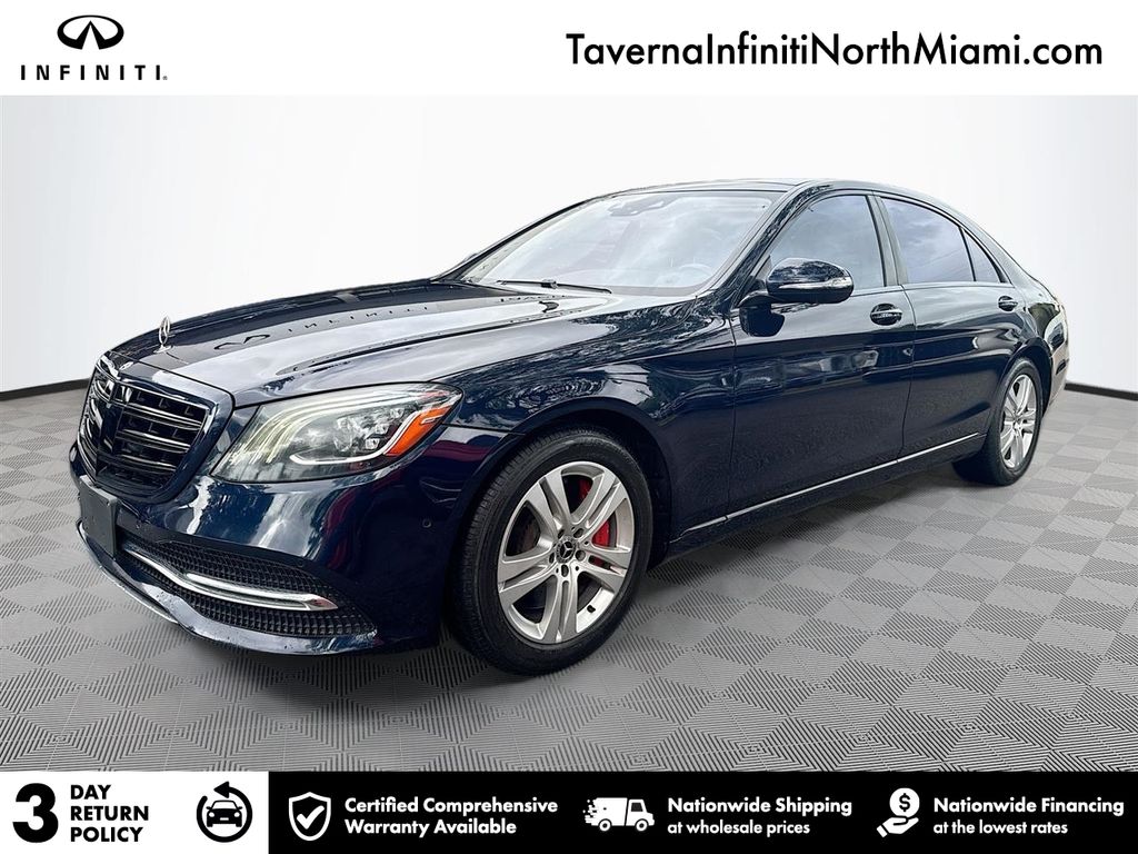 Blue 2018 Mercedes-Benz S-Class S 560 4MATIC AWD Sedan All-Wheel Drive 9-Speed Automatic