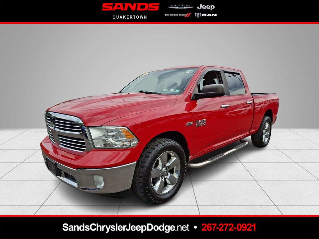 Flame Red Clearcoat 2013 RAM 1500 Big Horn Crew Cab 4WD Pickup Truck Four-Wheel Drive 8-Speed Automatic
