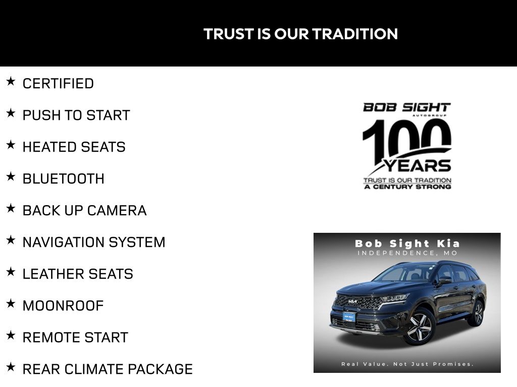 Certified 2023 Kia Sorento EX with VIN 5XYRH4LF7PG197244 for sale in Kansas City