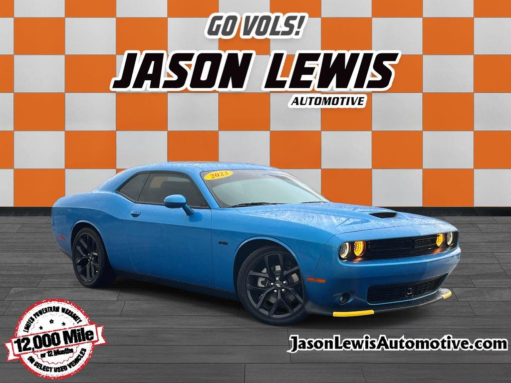 Blue Pearl 2023 Dodge Challenger Coupe Rear-Wheel Drive 8-Speed Automatic