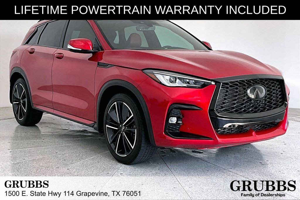 Dynamic Sunstone Red 2023 INFINITI QX50 SUV / Crossover Front-Wheel Drive Continuously Variable Transmission