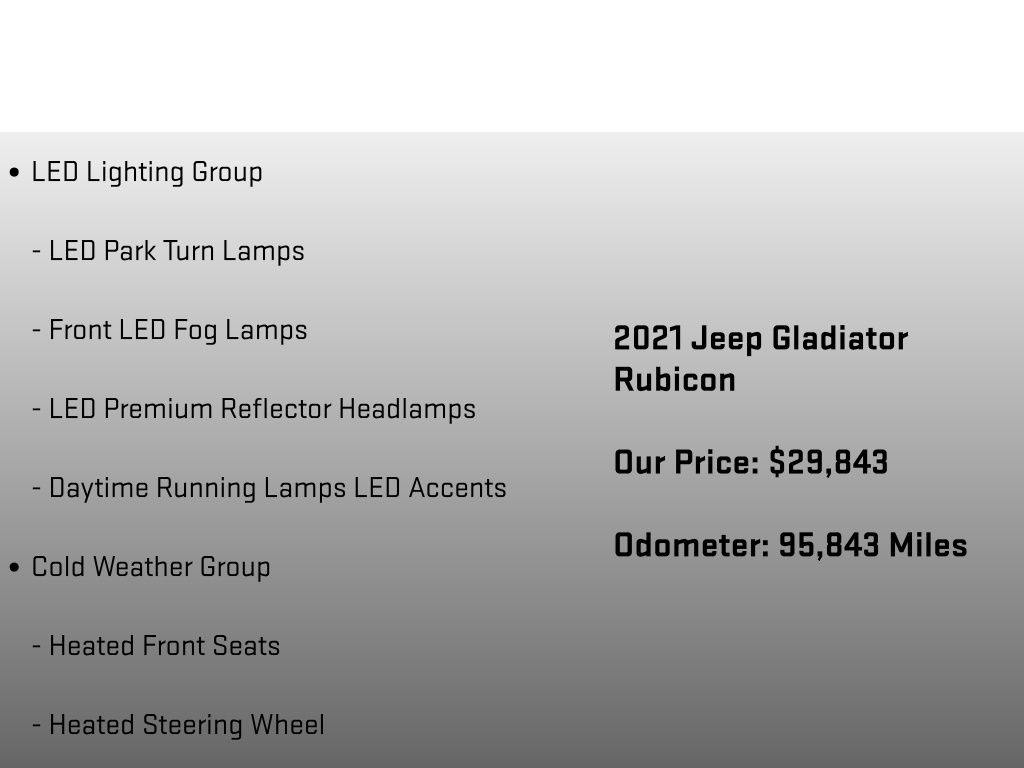 2021 Jeep Gladiator Rubicon Black at Auto Express Mitsubishi