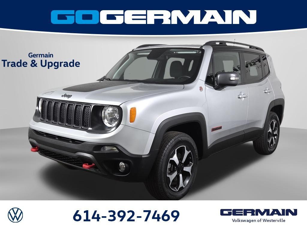 Glacier Metallic Clearcoat 2019 Jeep Renegade Trailhawk 4WD SUV / Crossover Four-Wheel Drive 9-Speed Automatic