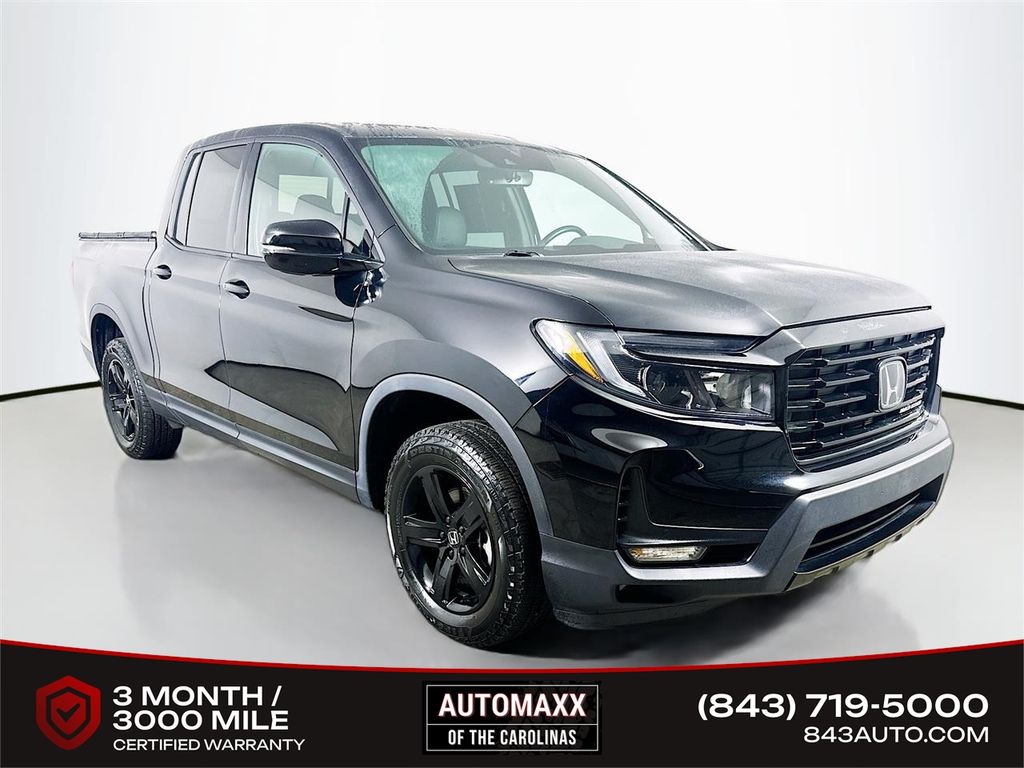Black 2023 Honda Ridgeline Black Edition AWD Pickup Truck All-Wheel Drive 9-Speed Automatic