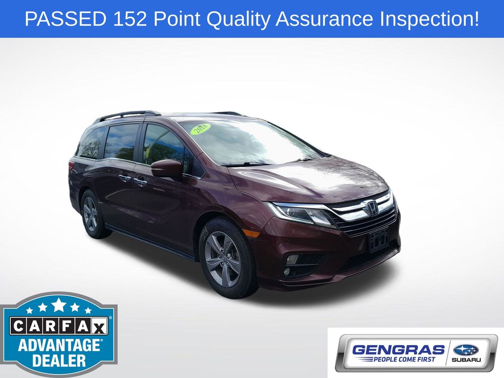 Red 2018 Honda Odyssey Minivan Front-Wheel Drive 9-Speed Automatic
