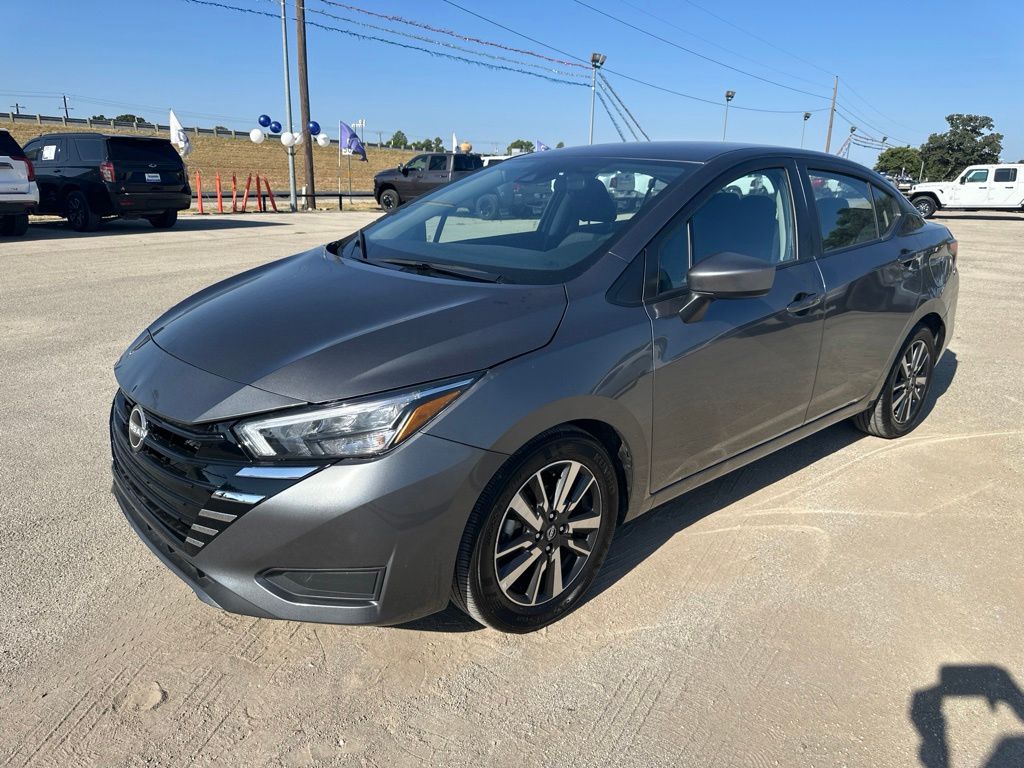 Gray (Gun Metallic) 2025 Nissan Versa Sedan Front-Wheel Drive Continuously Variable Transmission