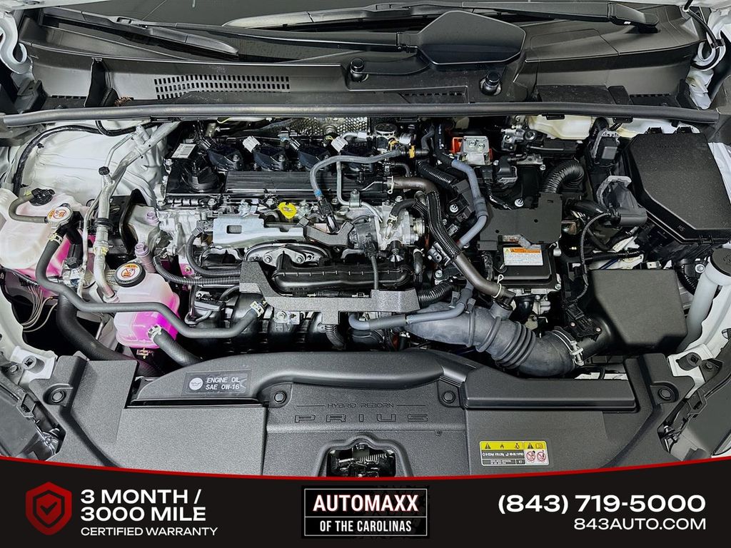 White (Wind Chill Pearl) 2024 Toyota Prius Hatchback Front-Wheel Drive Continuously Variable Transmission