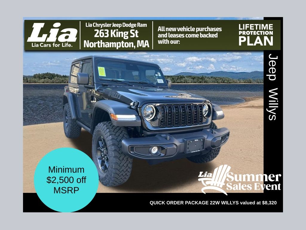 Black Clearcoat 2026 Jeep Wrangler SUV / Crossover Four-Wheel Drive 8-Speed Automatic