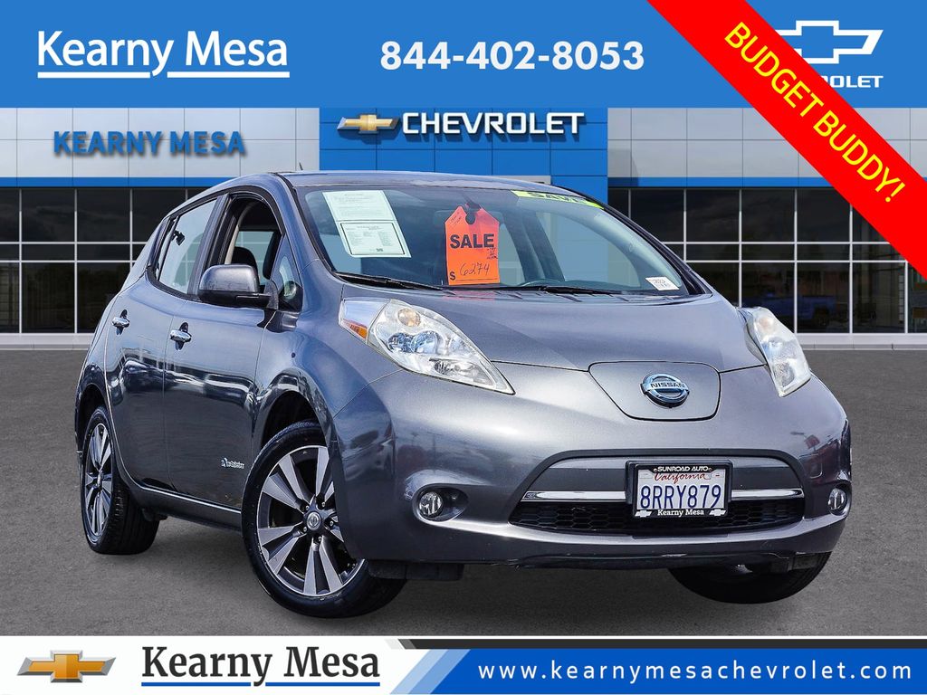 Gray (Gun Metallic) 2015 Nissan LEAF SL Hatchback Front-Wheel Drive Automatic