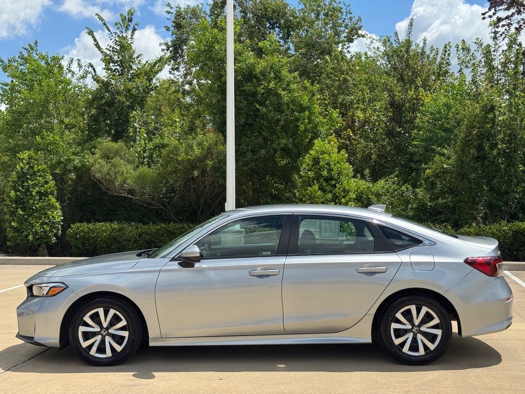 2025 Honda Civic LX Silver at Classic Honda Galveston