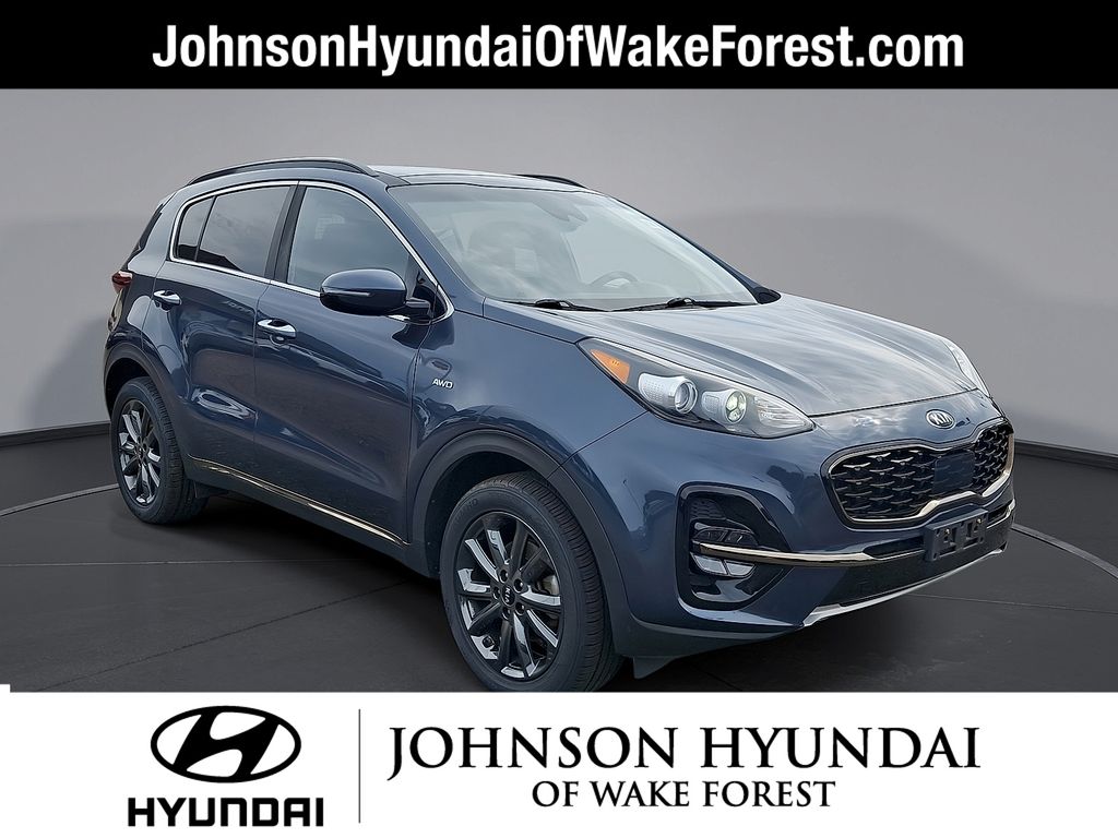 Pacific Blue 2020 Kia Sportage SUV / Crossover All-Wheel Drive 6-Speed Automatic Overdrive