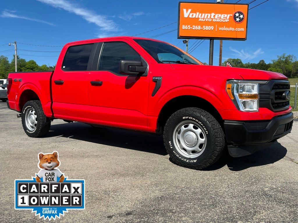 Race Red 2021 Ford F-150 Pickup Truck Four-Wheel Drive Automatic
