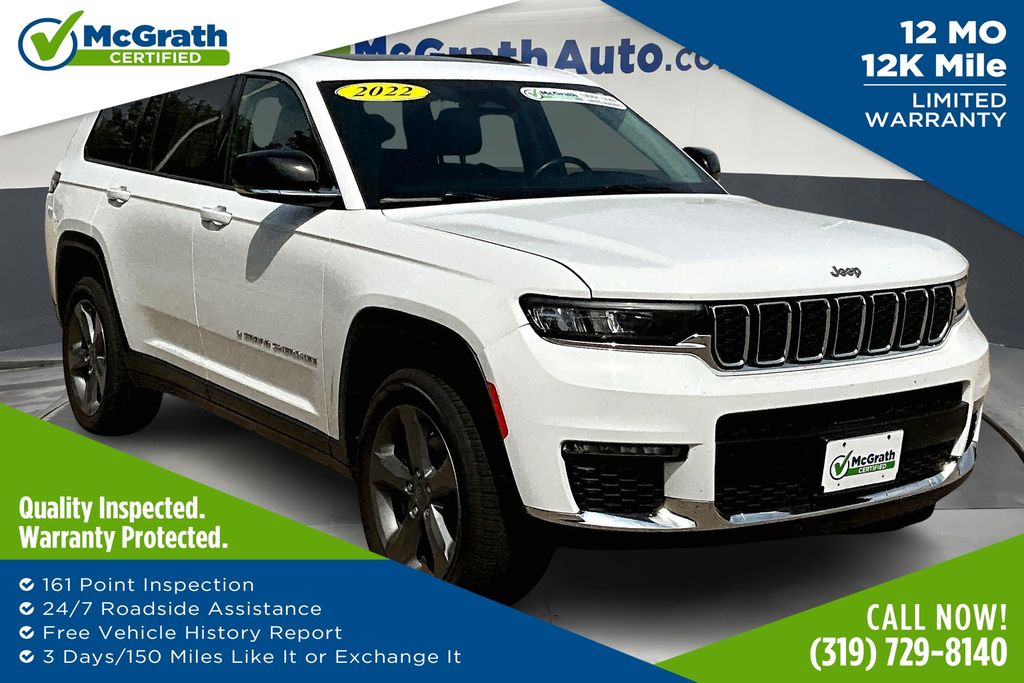Bright White Clearcoat 2022 Jeep Grand Cherokee L SUV / Crossover Four-Wheel Drive 8-Speed Automatic