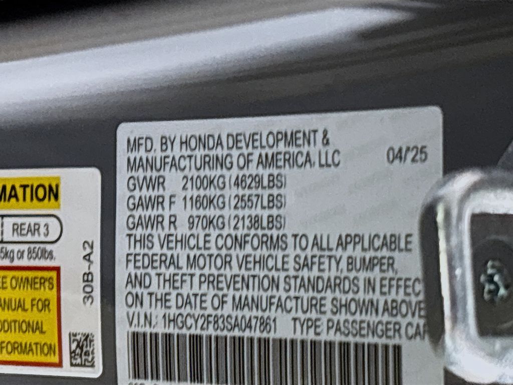 2025 Honda Accord Hybrid Touring