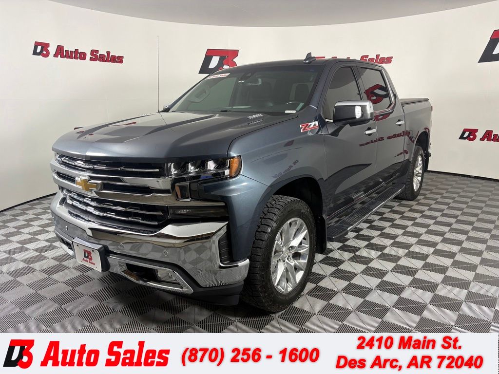 Shadow Gray Metallic 2021 Chevrolet Silverado 1500 Pickup Truck Four-Wheel Drive Automatic
