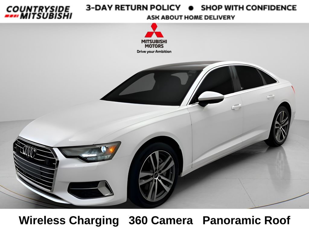 Ibis White 2023 Audi A6 Sedan All-Wheel Drive 7-Speed Automatic
