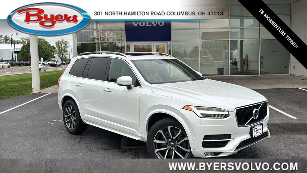 Crystal White Pearl Metallic 2017 Volvo XC90 T6 Momentum AWD SUV / Crossover All-Wheel Drive Automatic