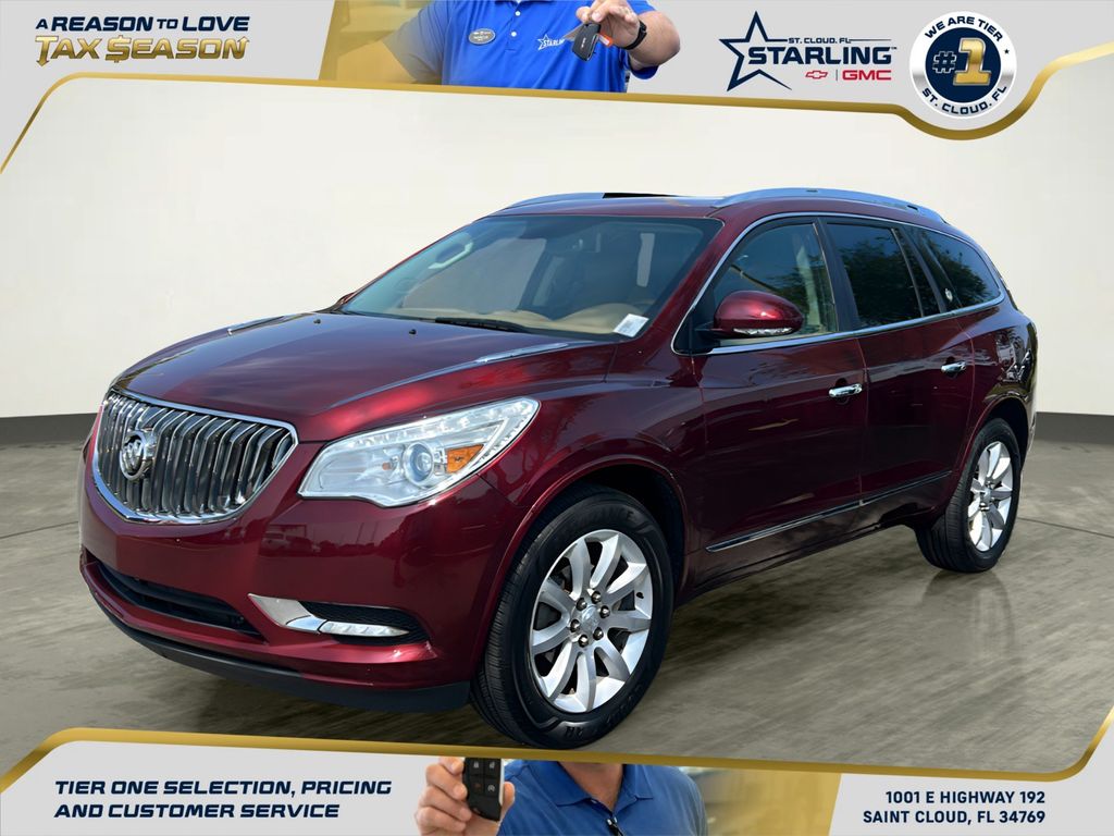 Crimson Red Tintcoat 2017 Buick Enclave Premium FWD SUV / Crossover Front-Wheel Drive 6-Speed Automatic Overdrive