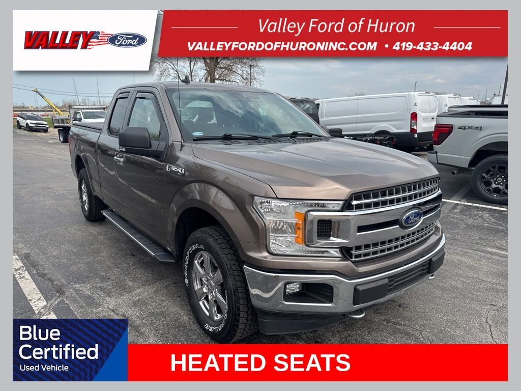 Stone Gray 2019 Ford F-150 XLT SuperCab 4WD Pickup Truck Four-Wheel Drive 6-Speed Automatic
