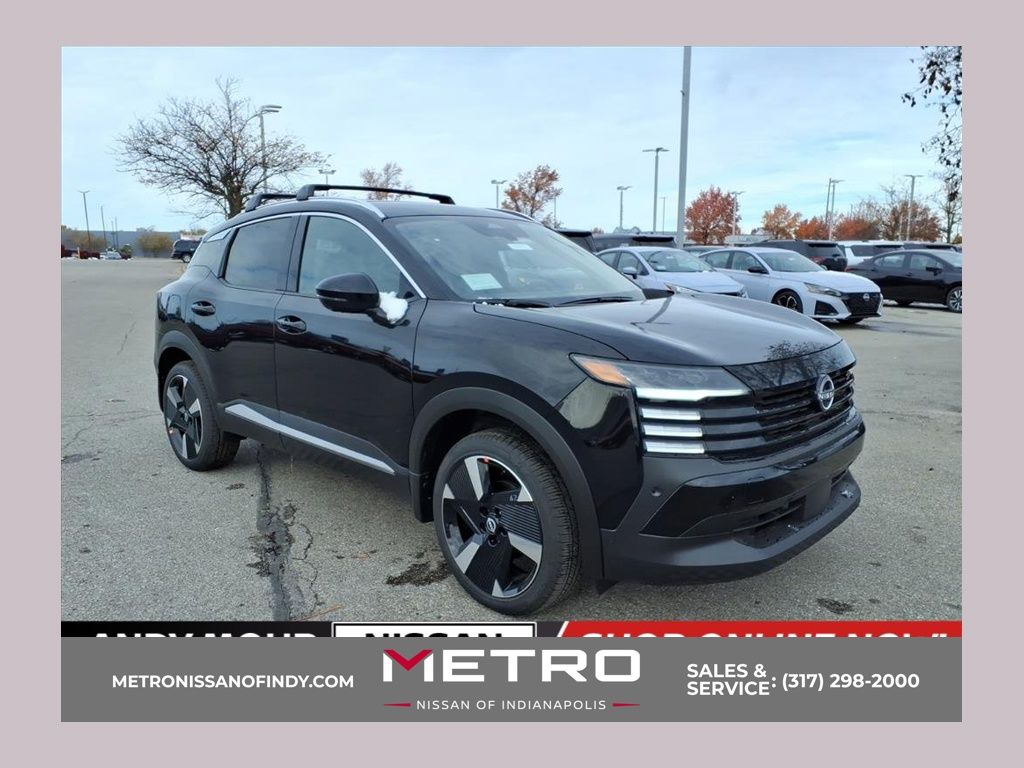 Super Black 2026 Nissan Kicks SUV / Crossover All-Wheel Drive Continuously Variable Transmission