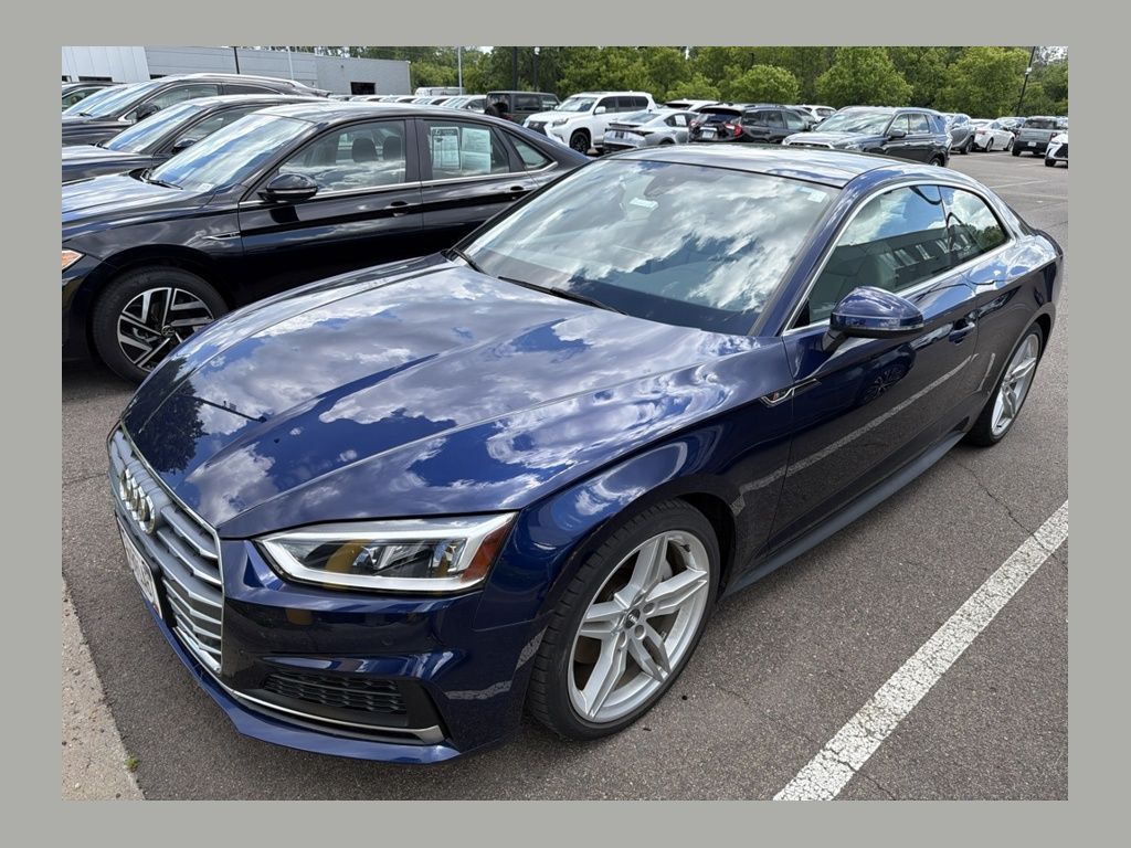 Blue Metallic 2019 Audi A5 Coupe All-Wheel Drive 7-Speed Automatic