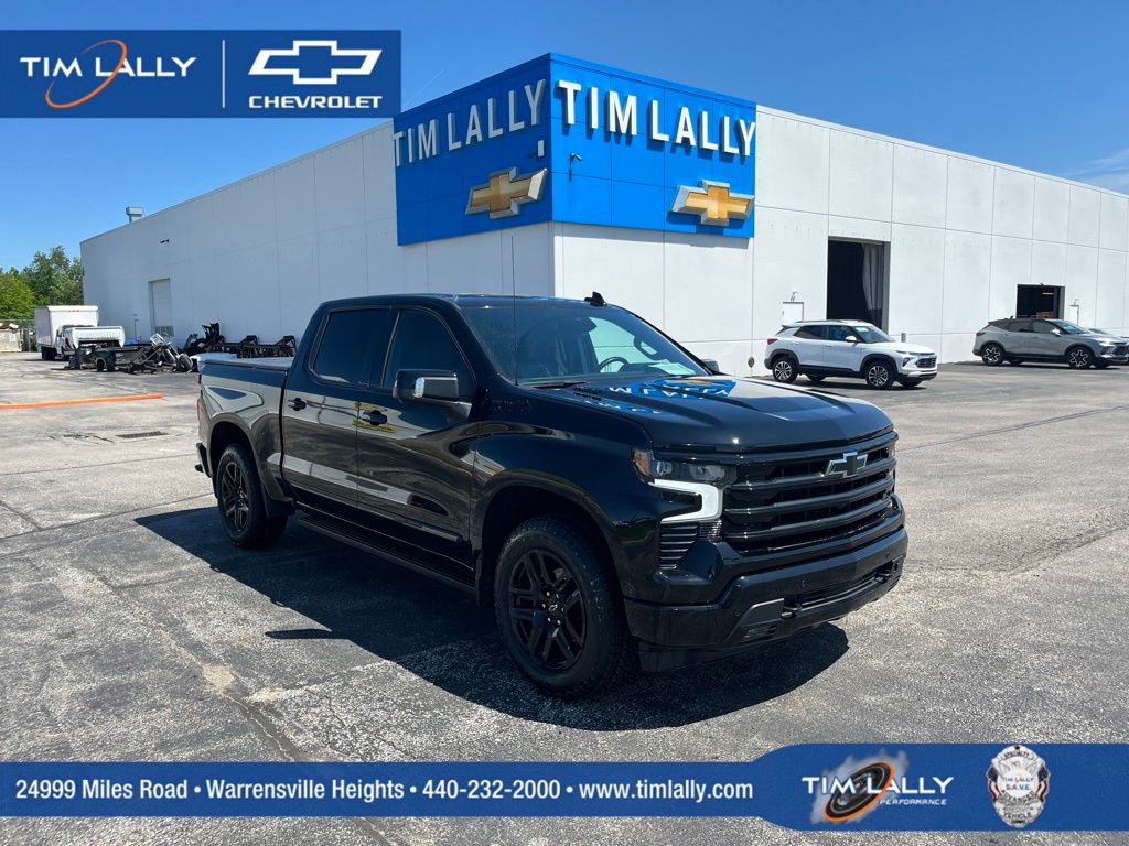Black 2025 Chevrolet Silverado 1500 Pickup Truck Four-Wheel Drive Automatic