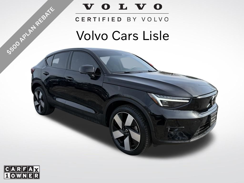 Onyx Black Metallic 2023 Volvo C40 Recharge Twin Ultimate eAWD SUV / Crossover All-Wheel Drive 1-Speed Automatic
