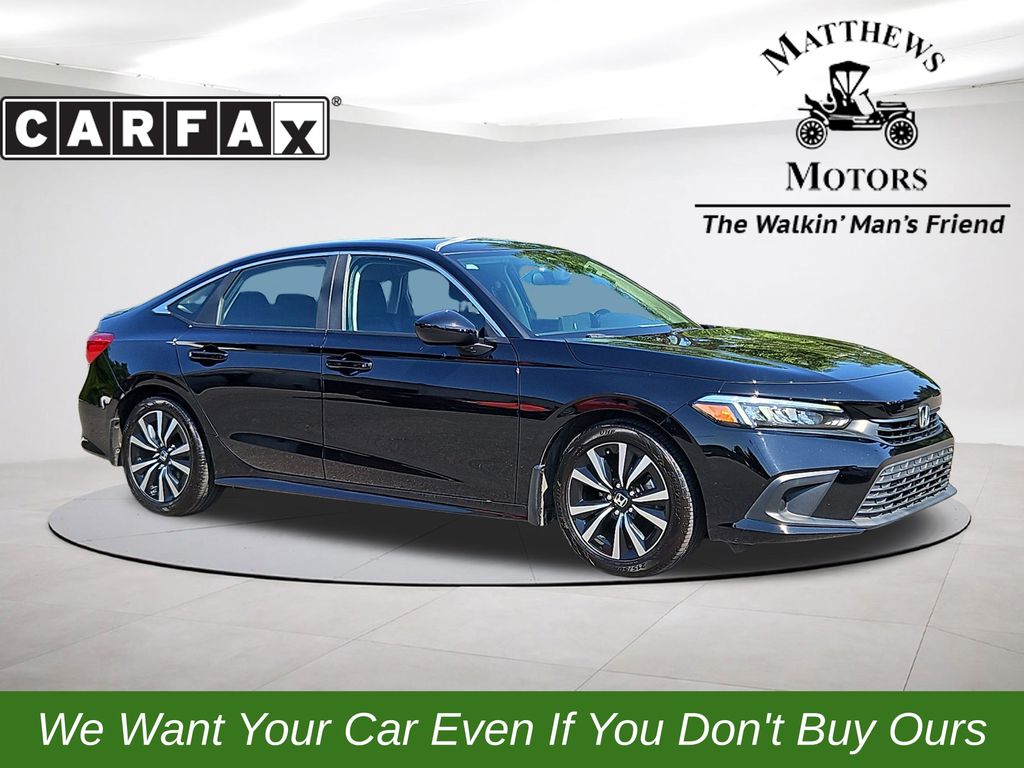 2022 Honda Civic EX Black at Stokes Honda North