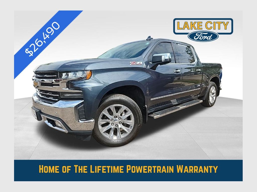 Shadow Gray Metallic 2019 Chevrolet Silverado 1500 Pickup Truck Four-Wheel Drive 8-Speed Automatic