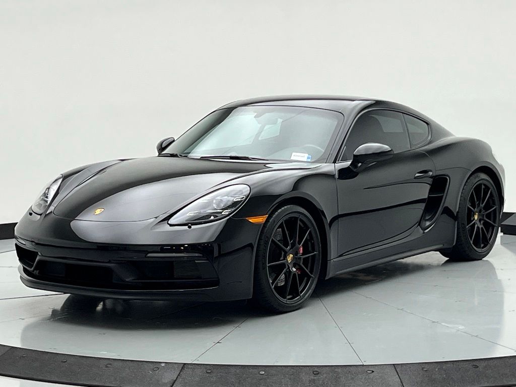Black 2025 Porsche 718 Cayman Coupe Rear-Wheel Drive 6-Speed Manual