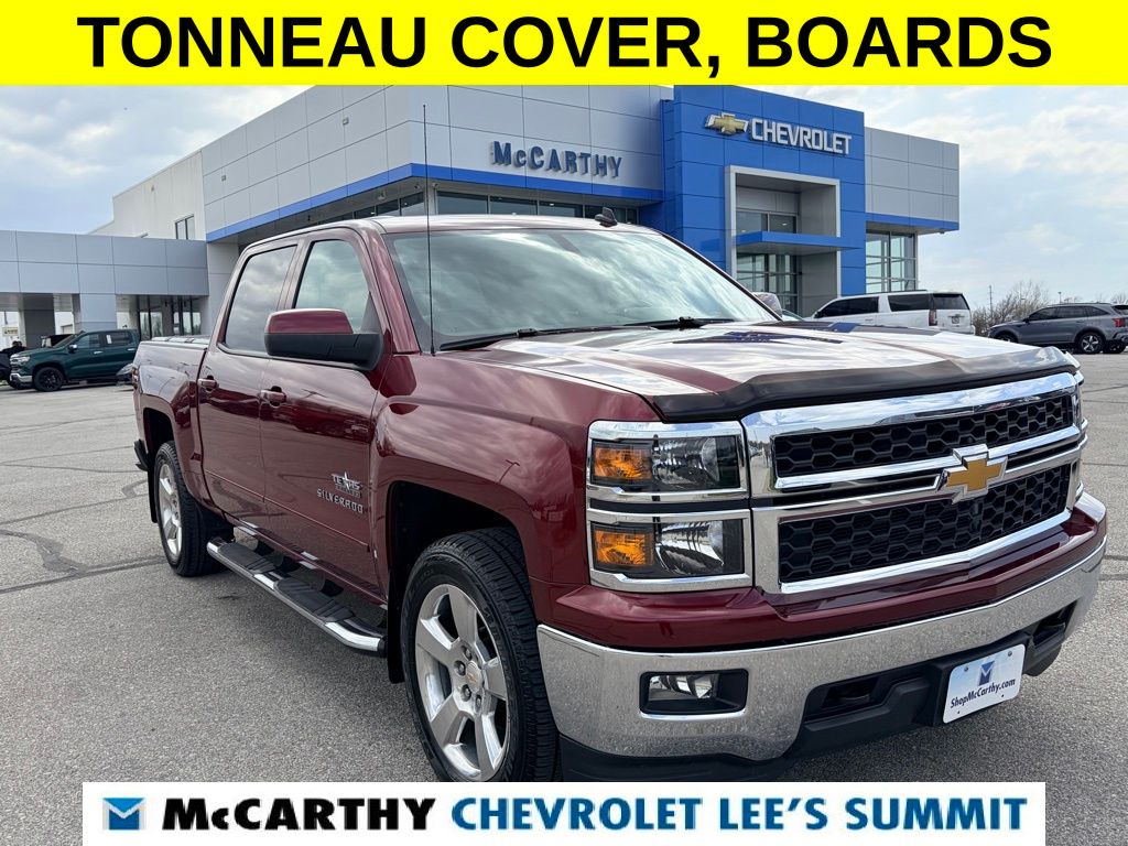 Red (Deep Ruby Metallic) 2014 Chevrolet Silverado 1500 LT Crew Cab 4WD Pickup Truck Four-Wheel Drive 6-Speed Automatic Overdrive