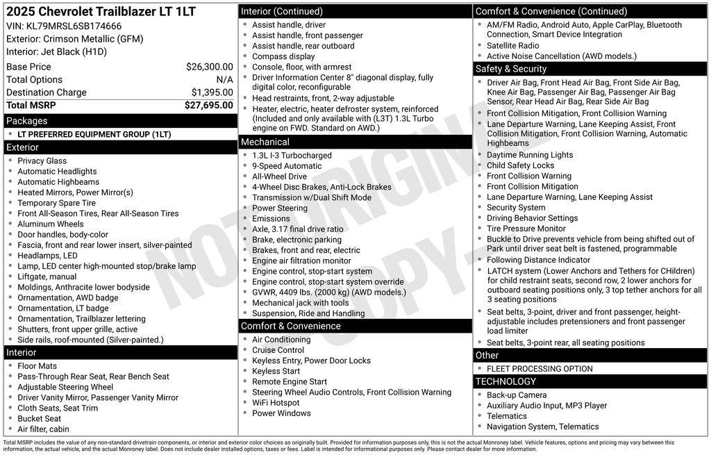 Used 2025 Red Chevrolet LT image 23