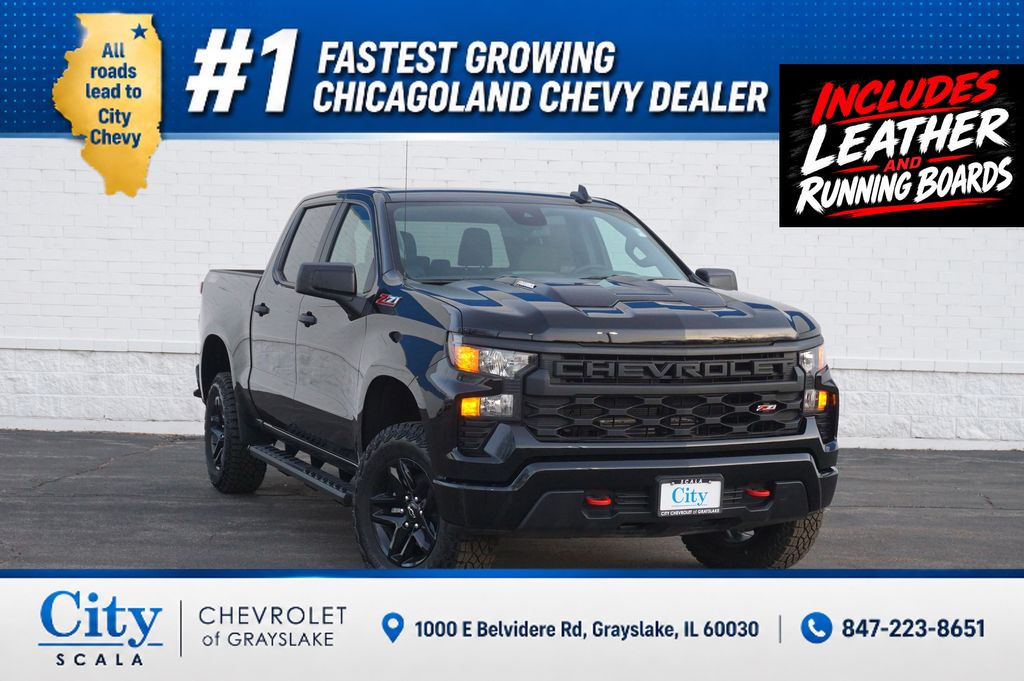 Black 2026 Chevrolet Silverado 1500 Pickup Truck Four-Wheel Drive 8-Speed Automatic