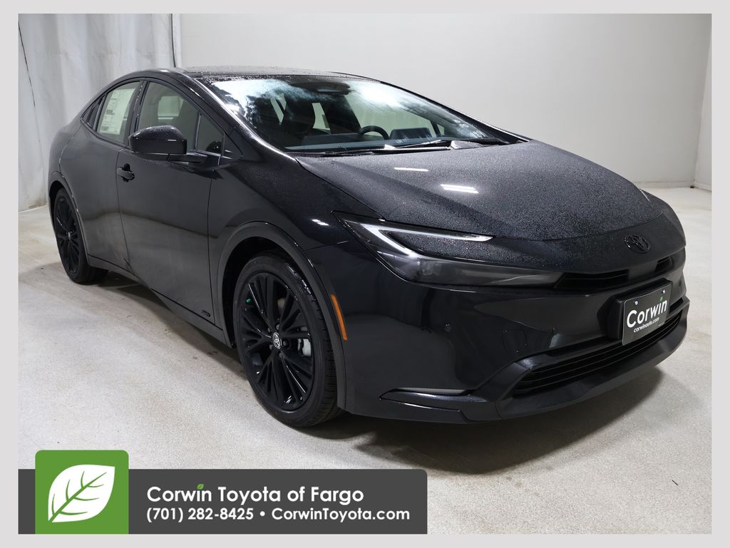 Midnight Black Metallic 2026 Toyota Prius Hatchback All-Wheel Drive Continuously Variable Transmission