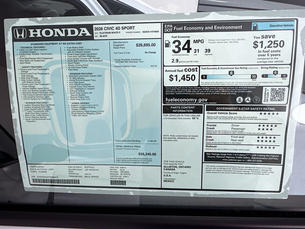 Thumbnail: 2026 Honda Civic - 9